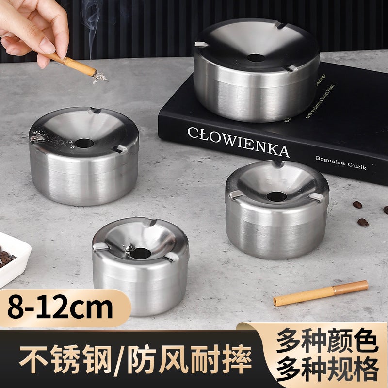 Stainless Steel Ashtray Bar Restaurant El Coffee Shop Milk Tea Shop Logo Home Commercial - Image 3